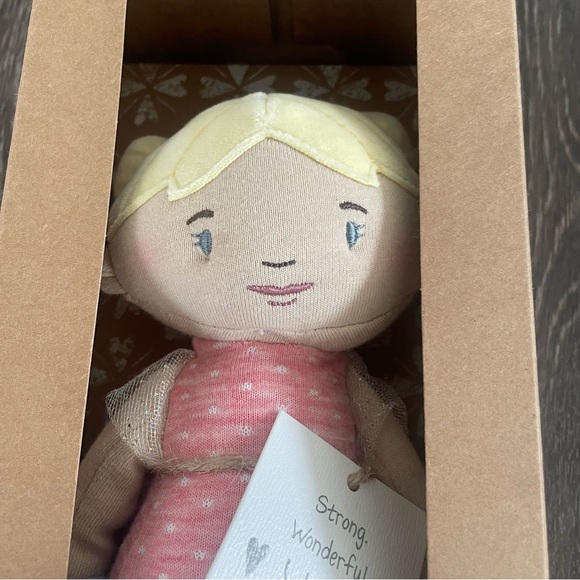 New! Demdaco Strong Beautiful You Blond Girl Fabric Doll - Picture 13 of 13